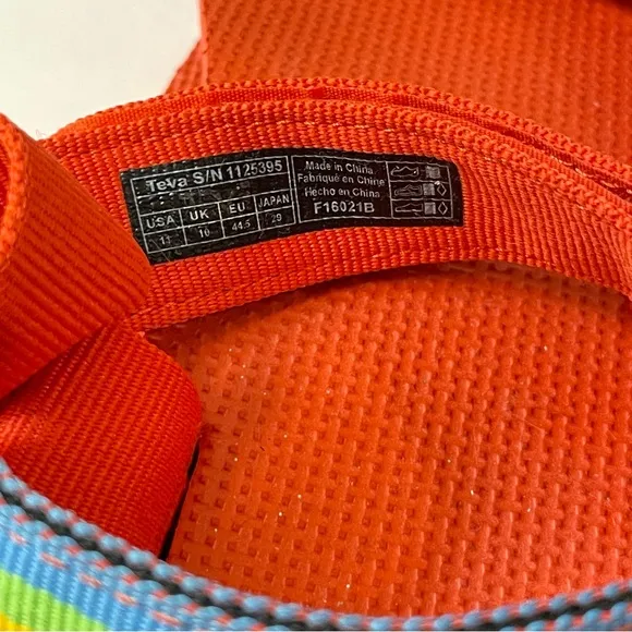 Teva x Polaroid Orange Midform Universal Molded Comfort Strappy Sandals
