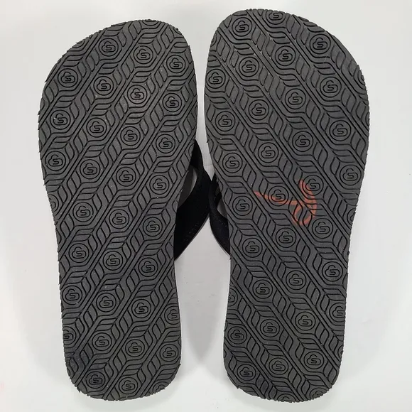The Healing Sole Original Black Flip Flop Sandals Women's 10.5 Men’s 9