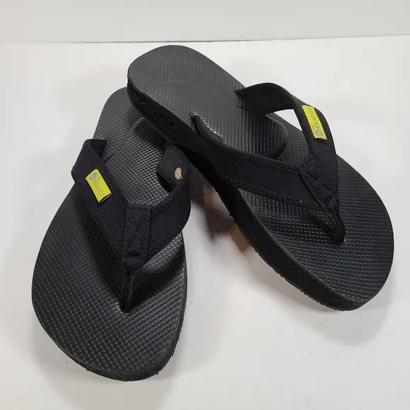 The Healing Sole Original Black Flip Flop Sandals Women's 10.5 Men’s 9