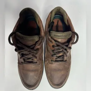 Timberland Men's Brown Leather Shoes pre owned size 9