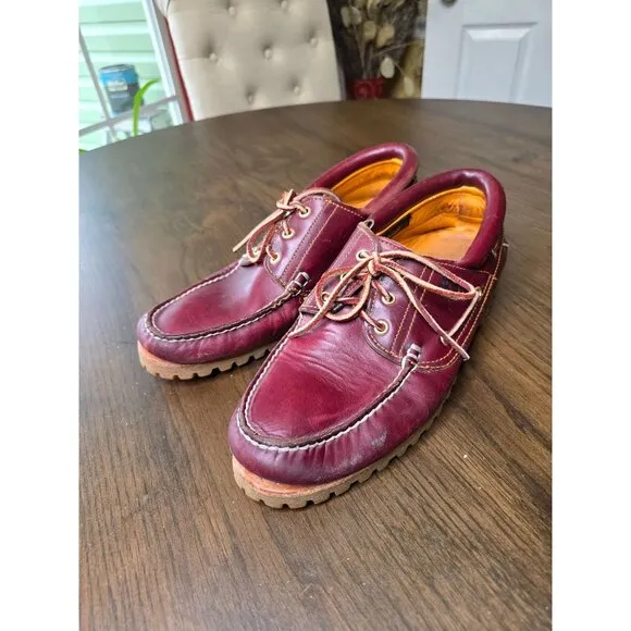 Timberland Mens Leather 3-Eye Classic Lug Shoes size 10.5
