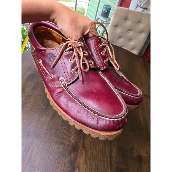 Timberland Mens Leather 3-Eye Classic Lug Shoes size 10.5