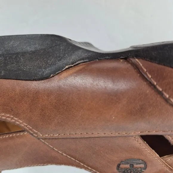 Timberland Outlier Driver Fisherman Pigskin Leather Lined Slip On Sandal 11-11.5