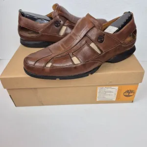 Timberland Outlier Driver Fisherman Pigskin Leather Lined Slip On Sandal 11-11.5