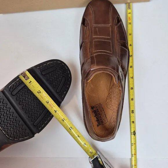 Timberland Outlier Driver Fisherman Pigskin Leather Lined Slip On Sandal 11-11.5
