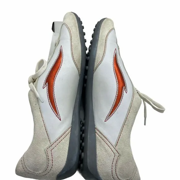 Tod's Sneakers Flame Side Lace Up Low Top Driving Shoe sz 39.5 / US 9