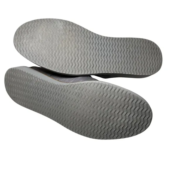 Toms Brogue Gray Denim Canvas Oxford Shoes - Men's 9.5 - Like New!