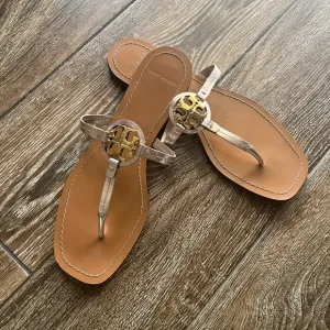 Tory Burch Tan and Gold Women's Sandals