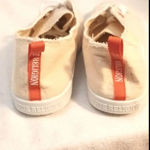 True Religion Sneakers Sz 9 Sahana Lifestyle Fitness Casual Natural Neutral NEW