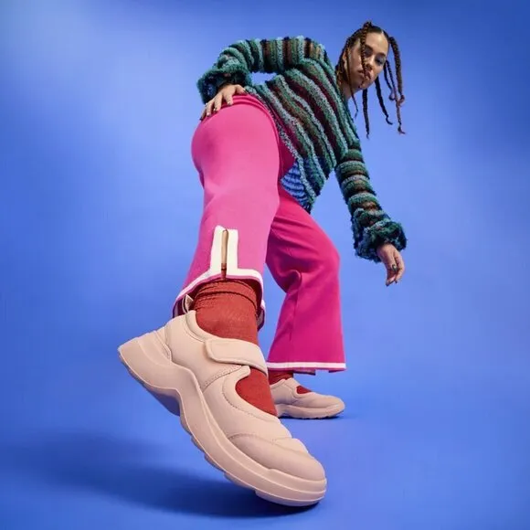TWOOBS The Sneaky Jane Pink Mary Jane Shoes Sneakers in Blush Pink