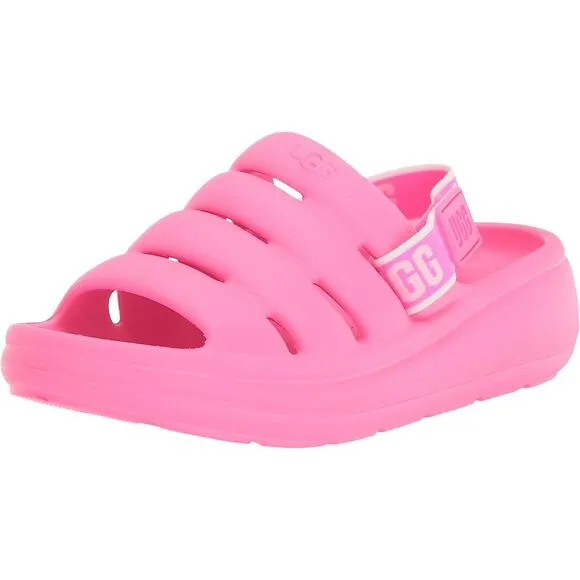UGG Girls Slingback Slide Convertible Sandals Sport Yeah Size US 6 Taffy Pink