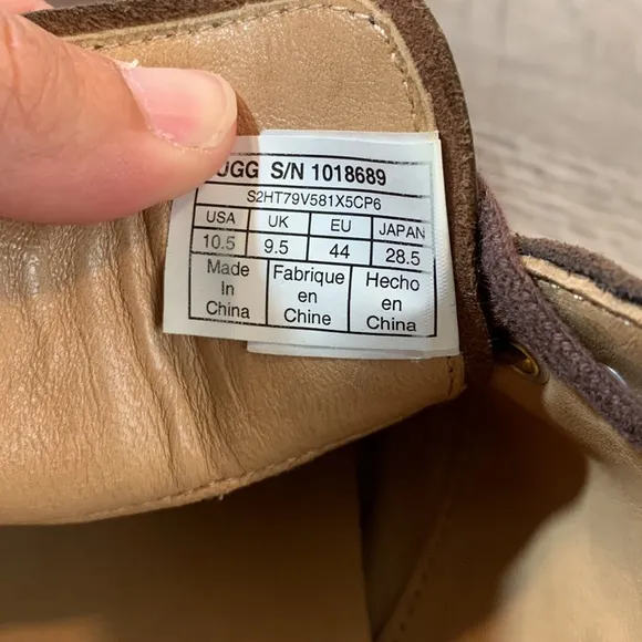 Ugg treadlite brown leather lace ups size 10.5