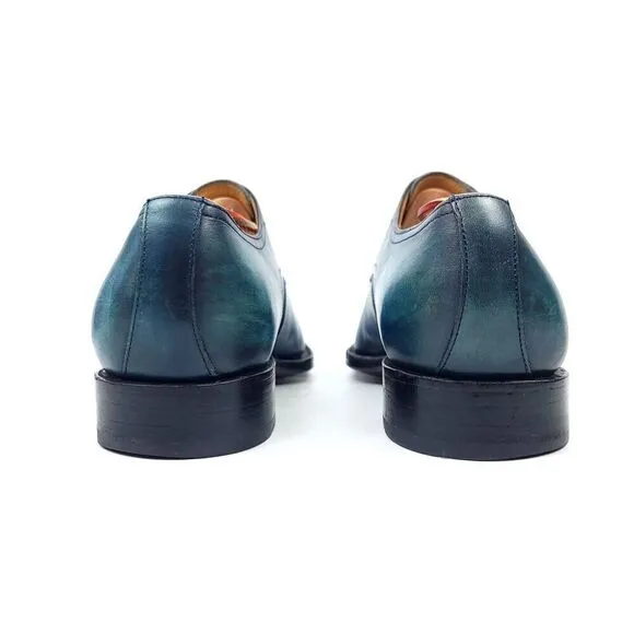 UGo Vasare Ombre Patina Leather Goodyear Double Monk Strap Dress Shoes Men's 9.5