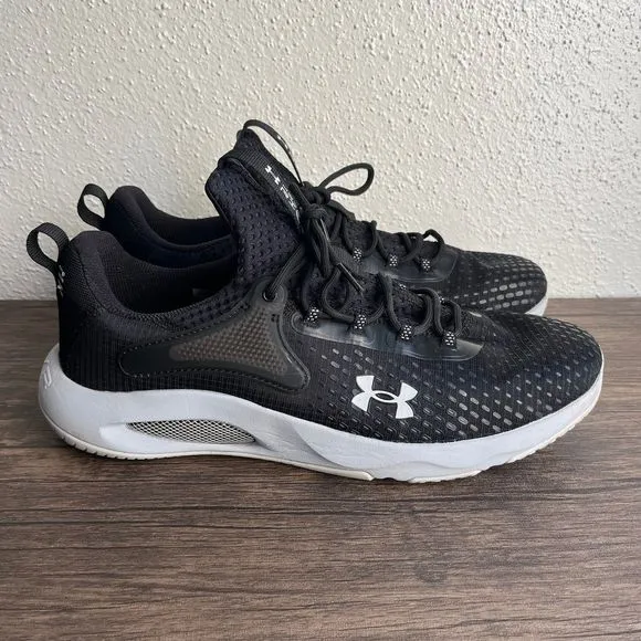 Under Armour HOVR Rise 4 Workout Fitness Trainer Shoes Black Mens 14 3025565-001