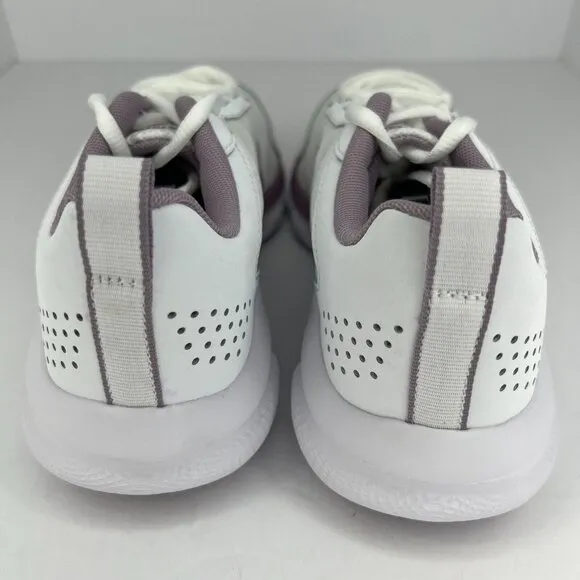 Under Armour Womens White Charged Assert 9 Lace Up Size 8.5 Running Shoes