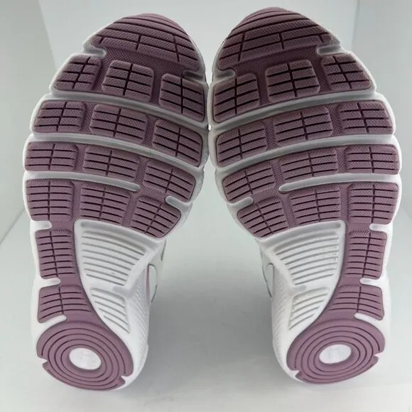 Under Armour Womens White Charged Assert 9 Lace Up Size 8.5 Running Shoes