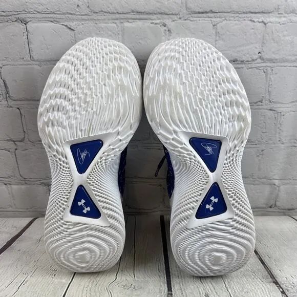 Under ArmourCurry Flow 9 Team White Royal Blue 2022 3025631-401 M7 W8.5