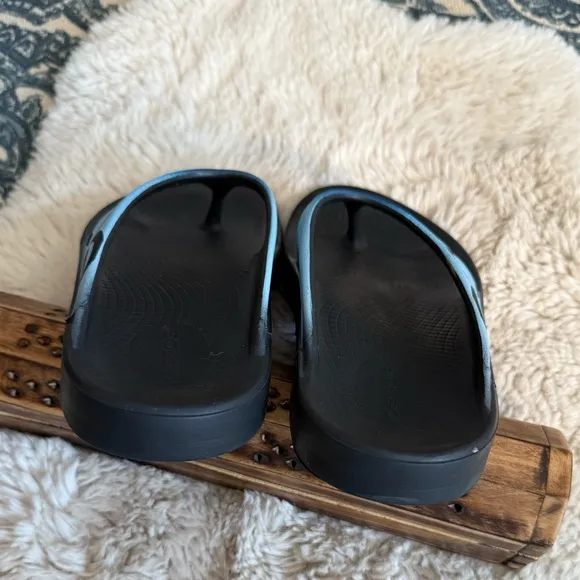 Unisex OOriginal Sport Thong Black/Azul Sandals size 7