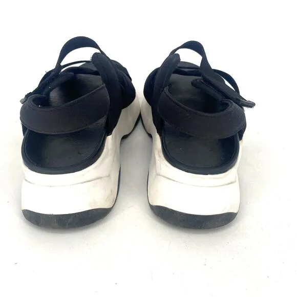 Vagabond Essy Platform Sandals Chunky Y2K Vibe Black White Womens Size 39 8.5