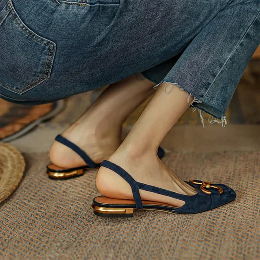 VALENTINA | Orthopedic Leather Buckle Sandals