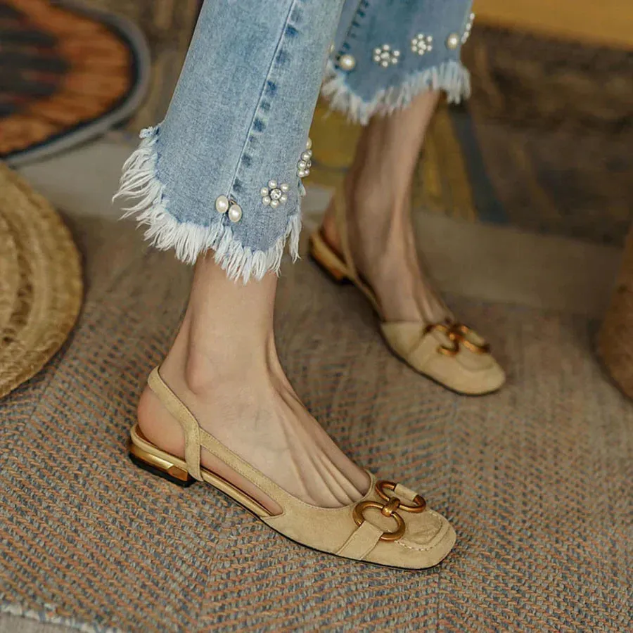 VALENTINA | Orthopedic Leather Buckle Sandals