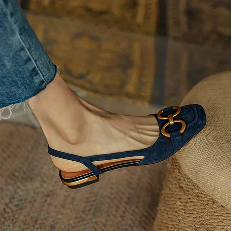 VALENTINA | Orthopedic Leather Buckle Sandals