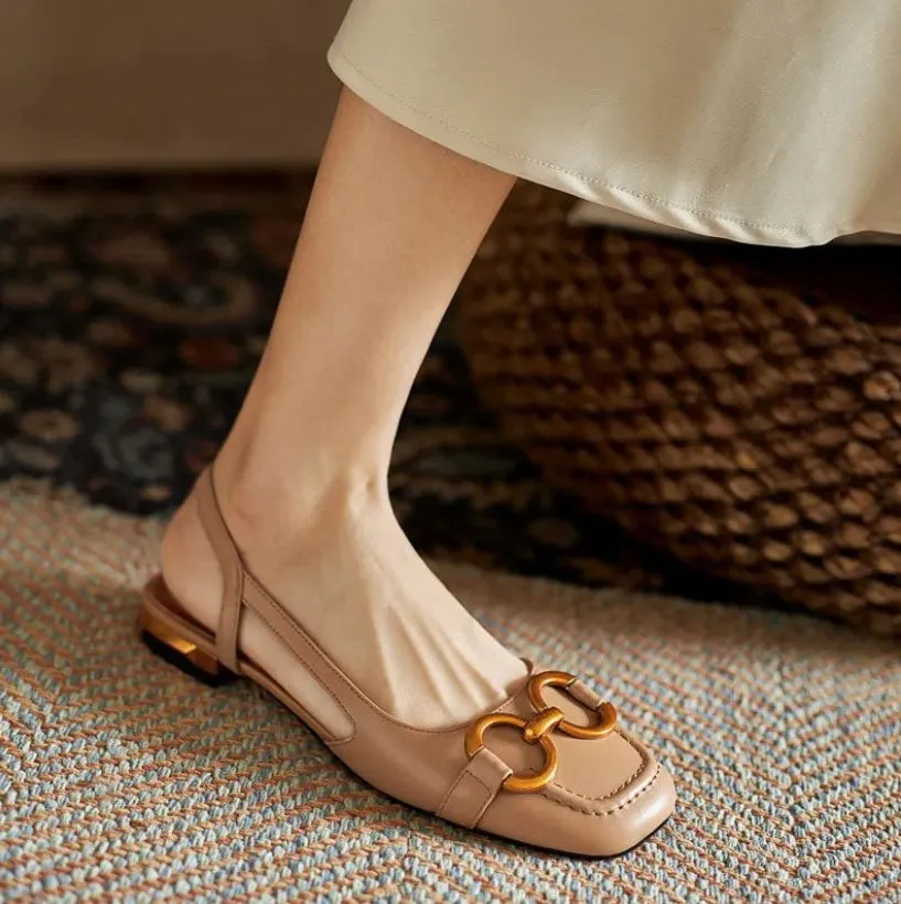 VALENTINA | Orthopedic Leather Buckle Sandals