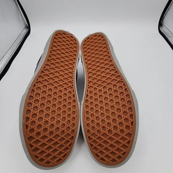Vans Ward Deluxe Shoes Mens 8 Textile Black/Grey Comfort Sneakers NEW w/ Box
