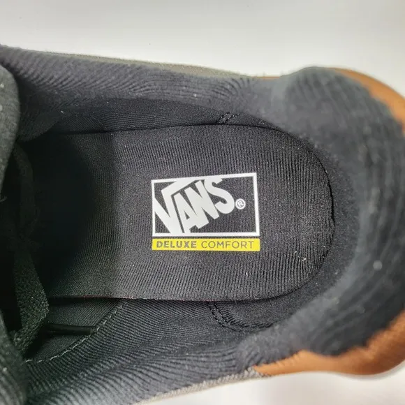 Vans Ward Deluxe Shoes Mens 8 Textile Black/Grey Comfort Sneakers NEW w/ Box