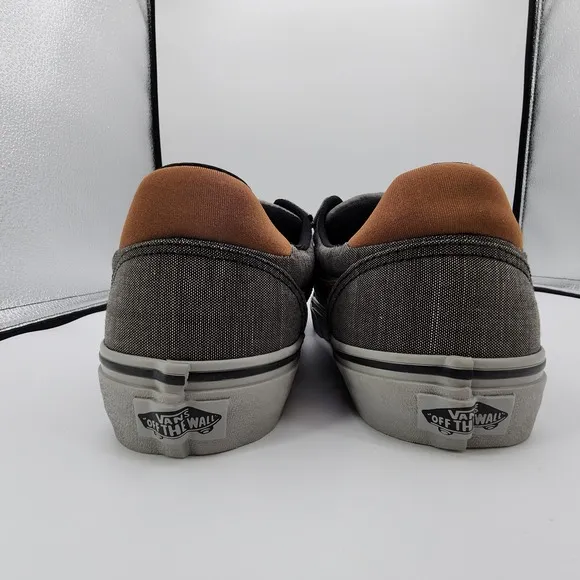 Vans Ward Deluxe Shoes Mens 8 Textile Black/Grey Comfort Sneakers NEW w/ Box