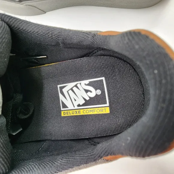 Vans Ward Deluxe Shoes Mens 8 Textile Black/Grey Comfort Sneakers NEW w/ Box