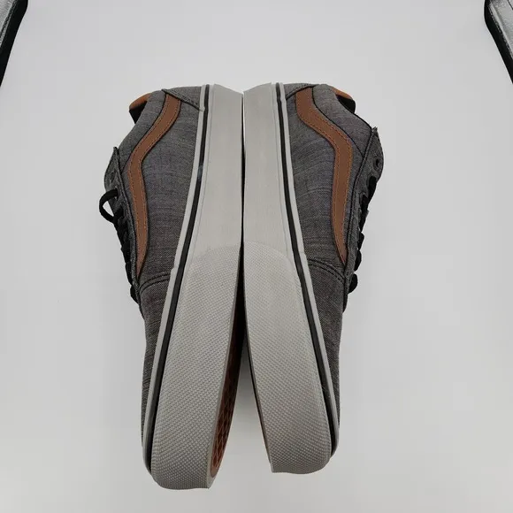 Vans Ward Deluxe Shoes Mens 8 Textile Black/Grey Comfort Sneakers NEW w/ Box