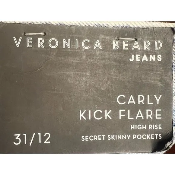 Veronica Beard CARLY KICK-FLARE JEAN | RAW HEM in Bail Out NWT Size 31/12