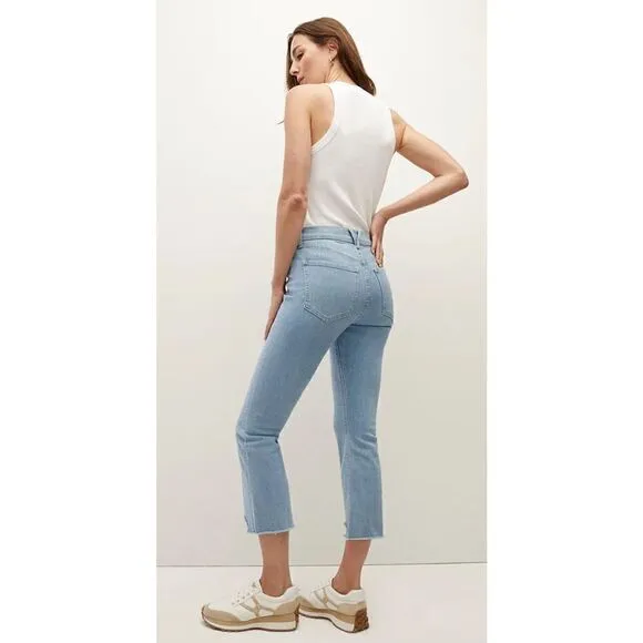 Veronica Beard CARLY KICK-FLARE JEAN | RAW HEM in Bail Out NWT Size 31/12