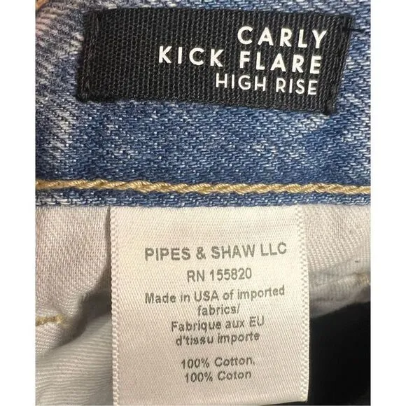 Veronica Beard CARLY KICK-FLARE JEAN | RAW HEM in Bail Out NWT Size 31/12
