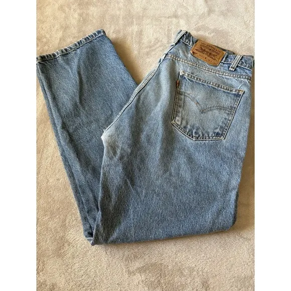 Vintage Levis 505‎ Men's 36x30 Orange Tab Jeans Regular Straight