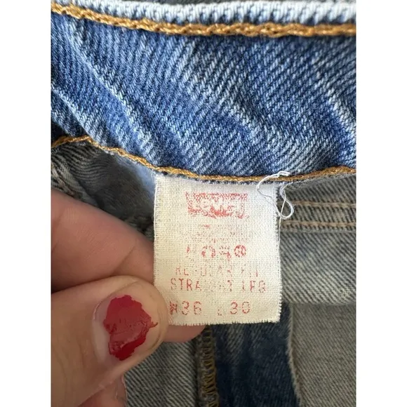 Vintage Levis 505‎ Men's 36x30 Orange Tab Jeans Regular Straight