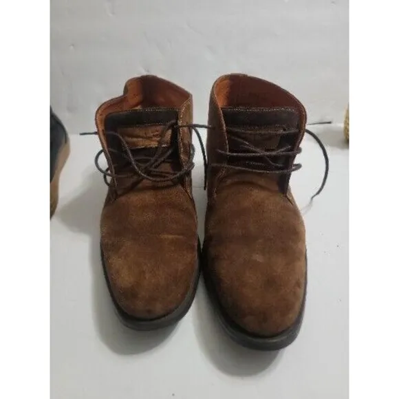 Vintage Van Lier Suede Leather Mens Shoes 8.5 M Brown