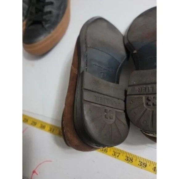 Vintage Van Lier Suede Leather Mens Shoes 8.5 M Brown