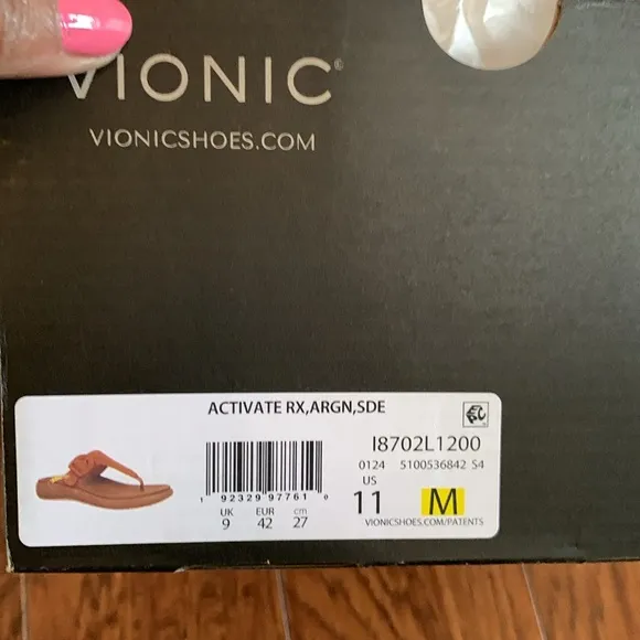 Vionic activate recovery sandals size 11