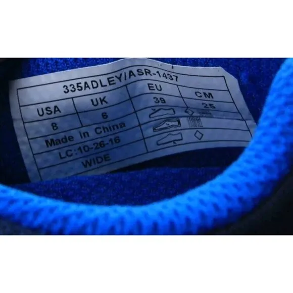 Vionic Adley Knit Sneakers Shoes Lace Up Blue Fitness Women's  8 EU 39