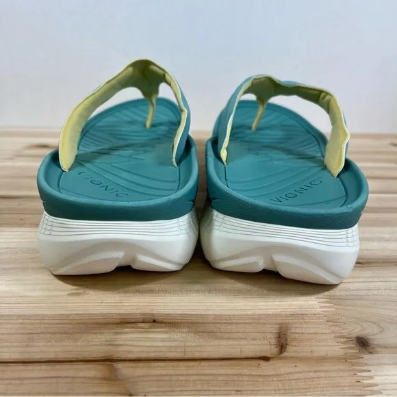 Vionic Restore recovery Sandals New mens size 11.5 green white