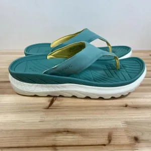 Vionic Restore recovery Sandals New mens size 11.5 green white
