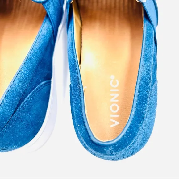 Vionic shoes Splendid Kani slip on sneakers suede comfort shoes women size 10