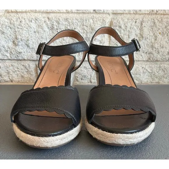 Vionic Women’s Tulum Stephany 3/4 Strap Wedge Sandals, Sz 7.5
