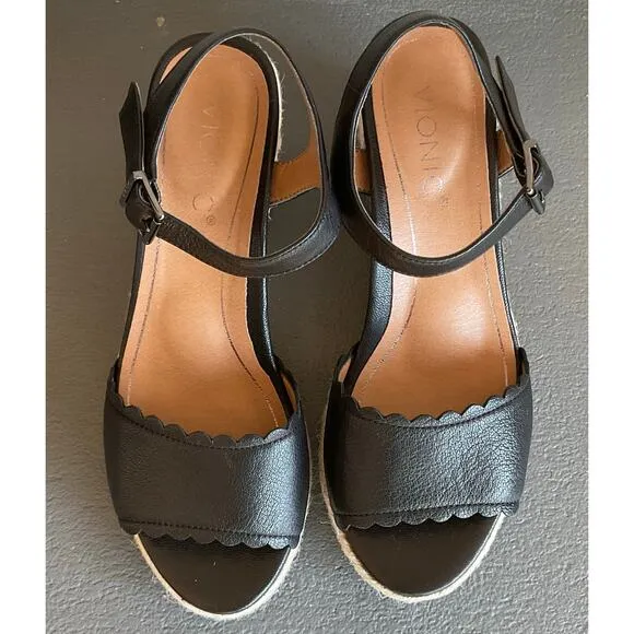 Vionic Women’s Tulum Stephany 3/4 Strap Wedge Sandals, Sz 7.5
