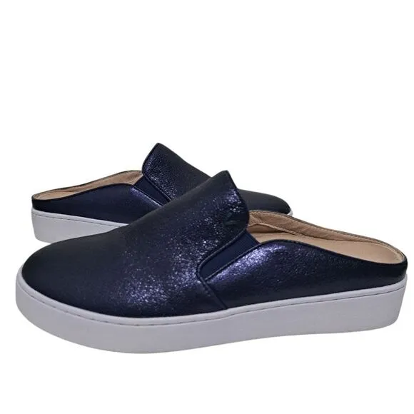 Vionic Splendid Dakota Slip On Mule Comfort Shoes Navy Size 7.5