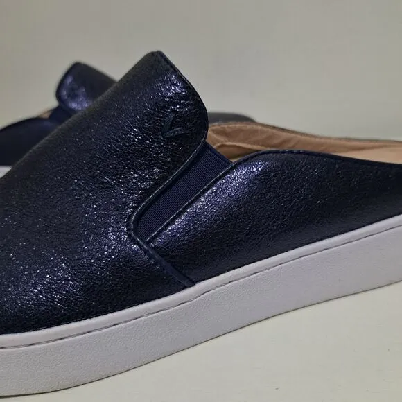 Vionic Splendid Dakota Slip On Mule Comfort Shoes Navy Size 7.5