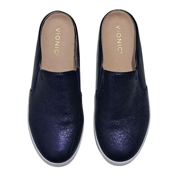 Vionic Splendid Dakota Slip On Mule Comfort Shoes Navy Size 7.5
