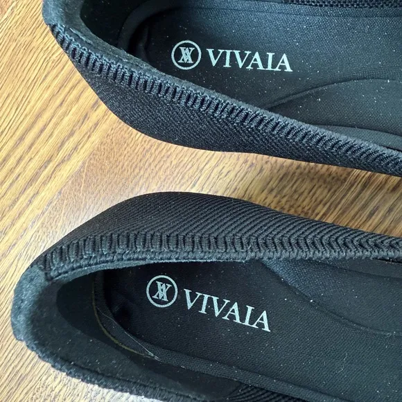 VIVAIA Tracy Pro Chunky Heels Knit Black Comfort Pointed Toe Classic Office 36